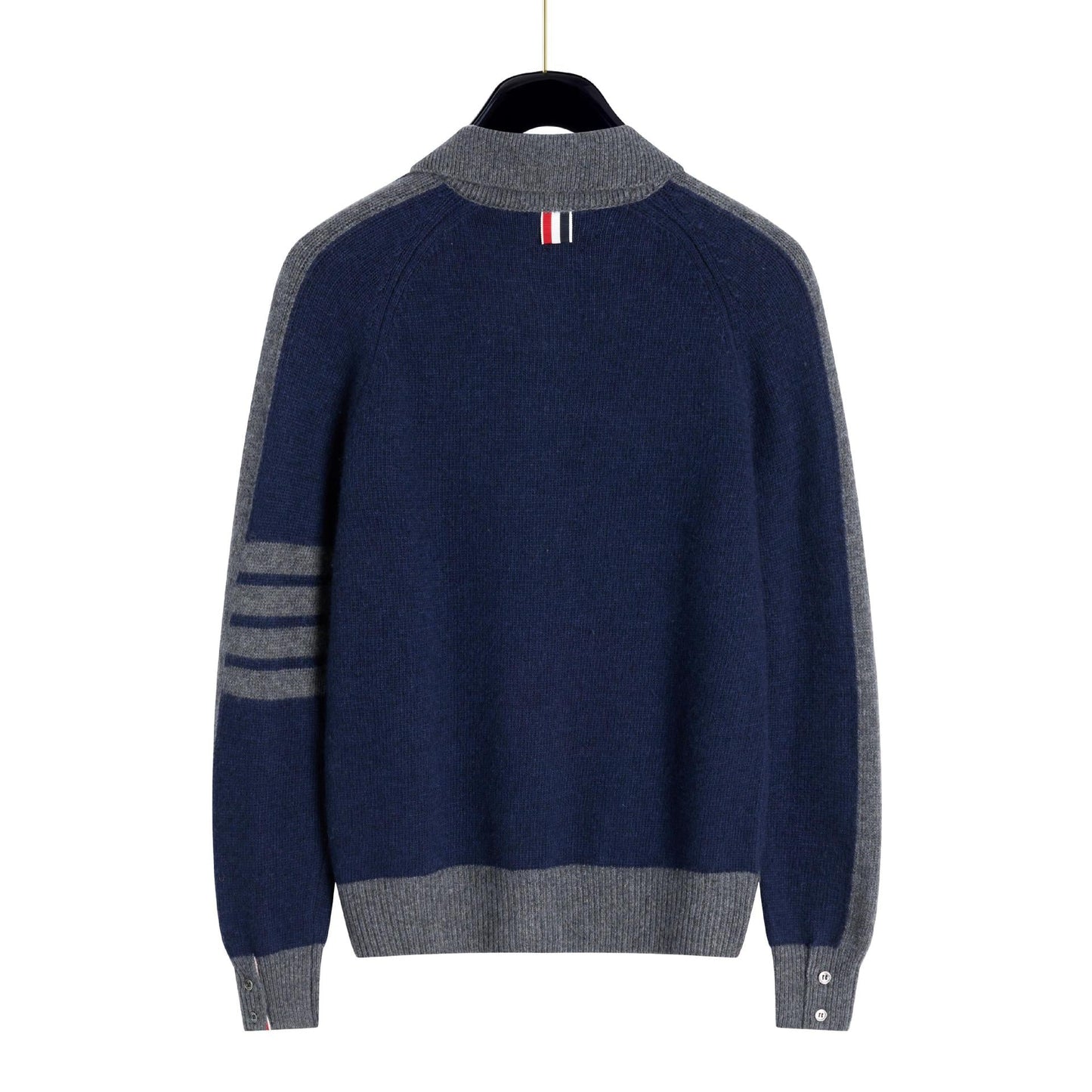 Thom BrowneClassic V-Neck Knitted Cardigan Sweater