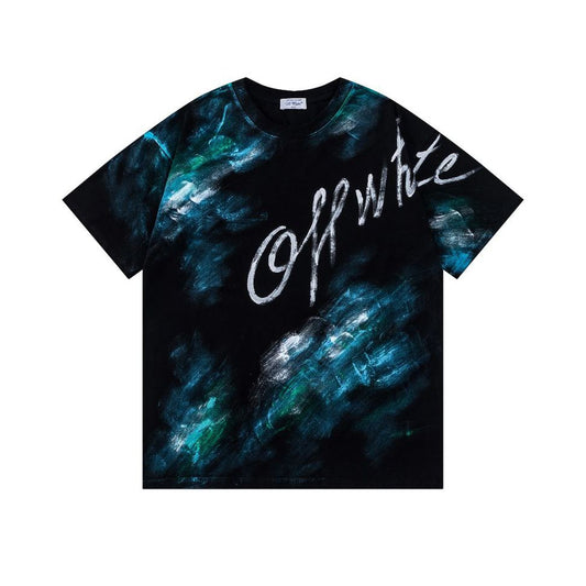 OFF-WHITE  Ink-splatter graffiti T-shirt