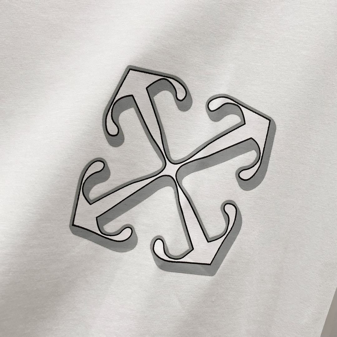 OFF-Whlte Arrow Logo Cotton T-shirt#27