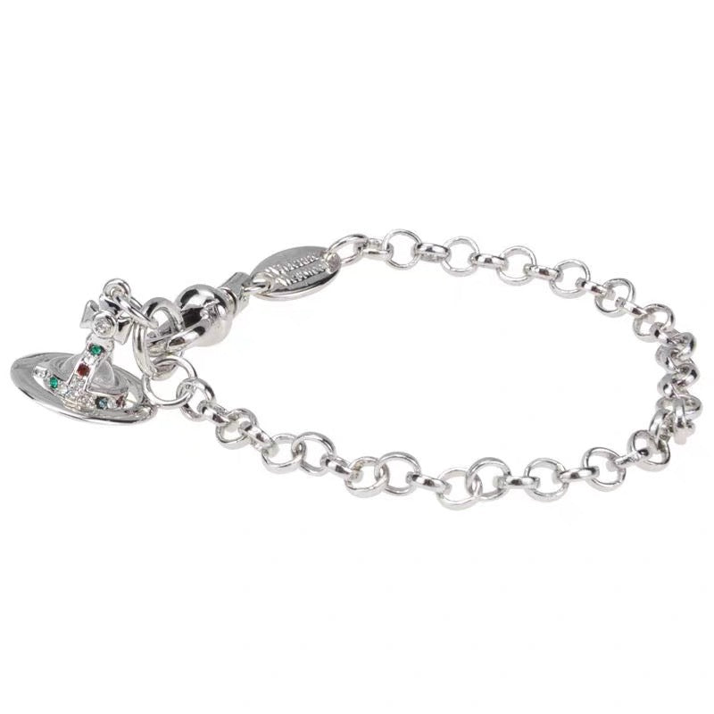 Vivienne Westwood Crystal Saturn Bracelet