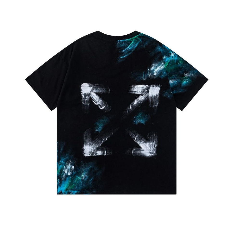OFF-WHITE  Ink-splatter graffiti T-shirt
