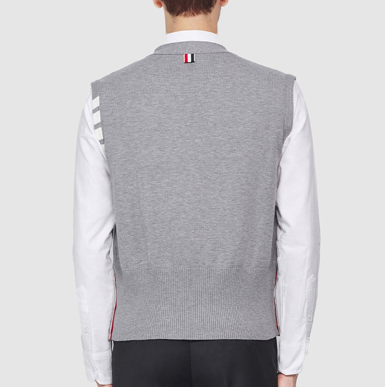 Classic V-Neck Knitted Cardigan Sweater
