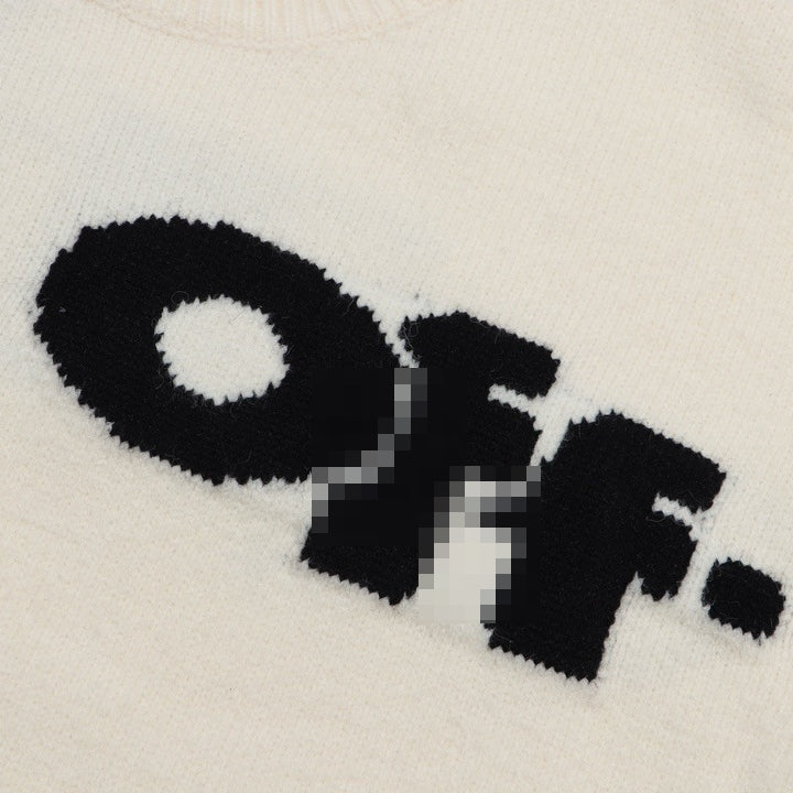 OFF-Whlte Intarsia Knit Sweater#2