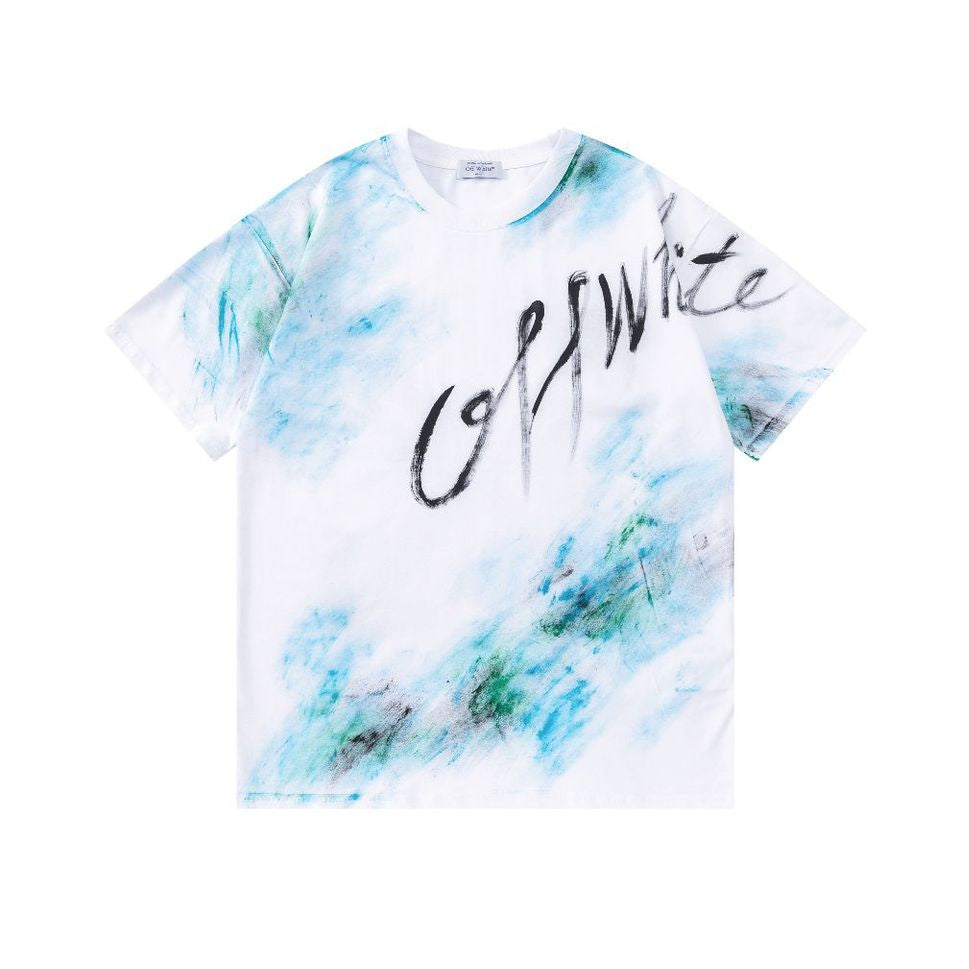 OFF-WHITE  Ink-splatter graffiti T-shirt