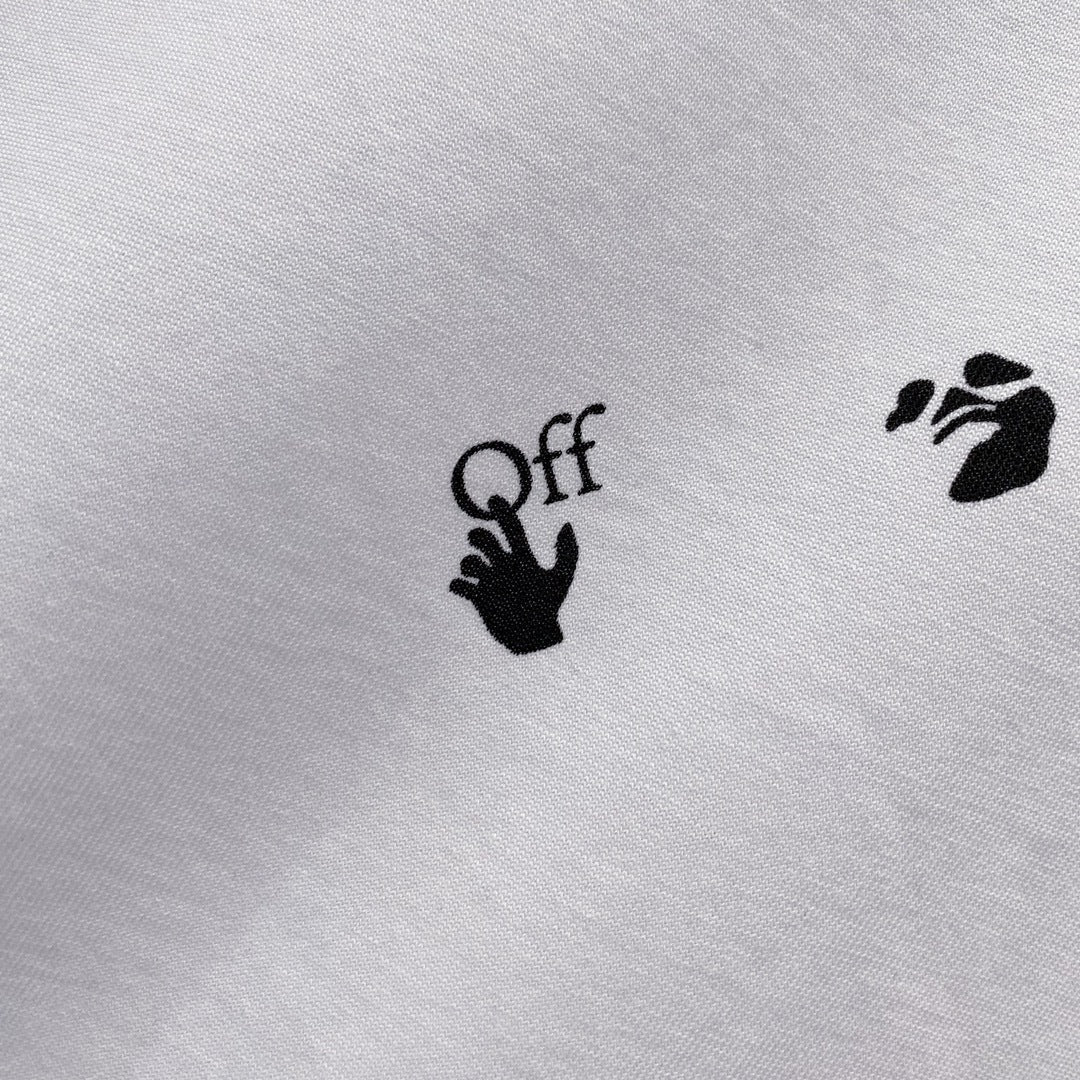 OFF-WHITEArrow Logo Cotton T-Shirt - Essential Black & White