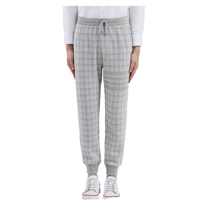 Thom BrowneUnisex Sports Pants - 100% Cotton with 4-Bar Stripe Detail