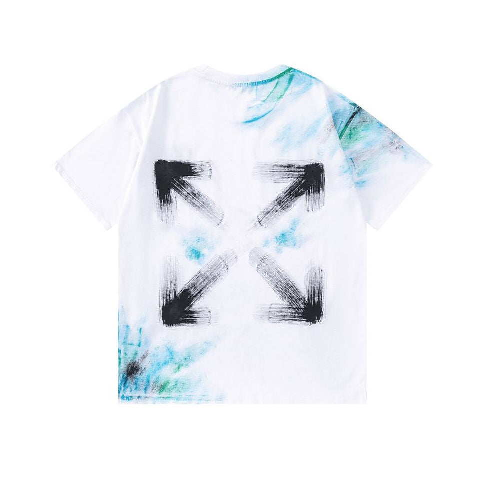 OFF-WHITE  Ink-splatter graffiti T-shirt