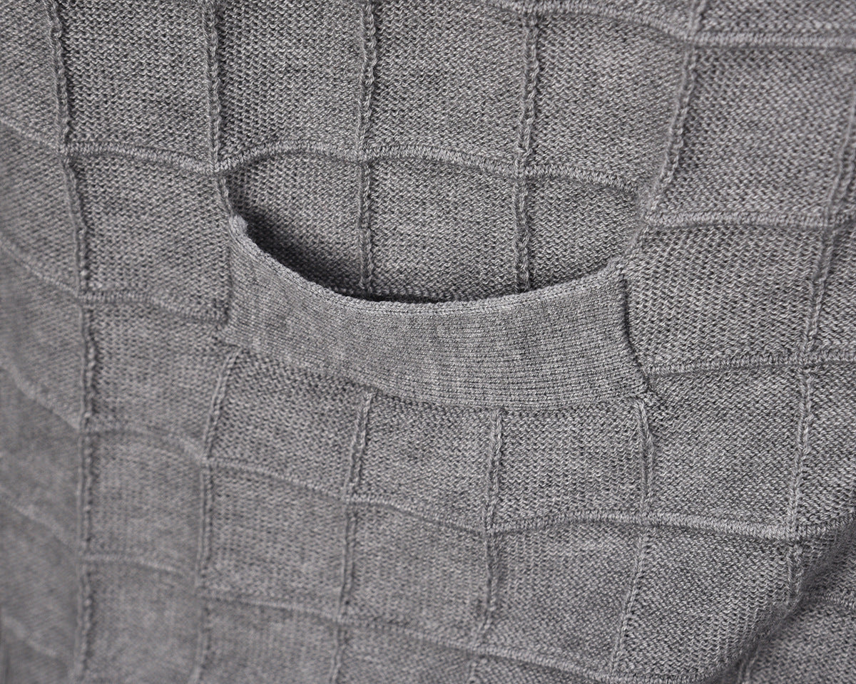 Premium Cotton V-Neck Cardigan - Classic Knit Sweater
