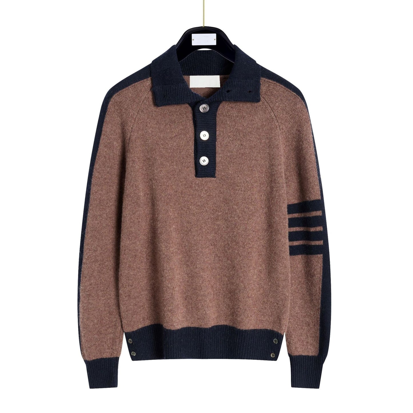 Thom BrowneClassic V-Neck Knitted Cardigan Sweater