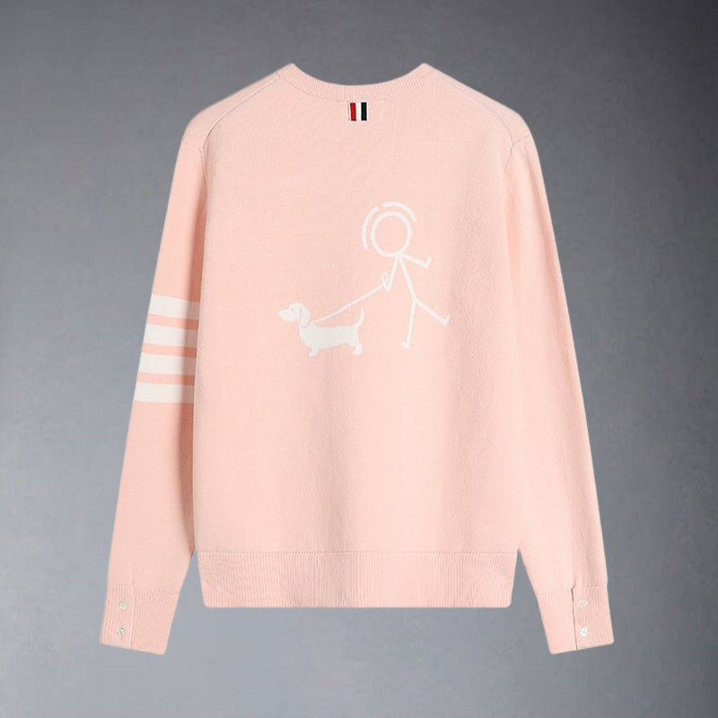 Thom BrowneStickman Puppy Cotton Wool Cardigan - Premium Knitted Sweater (3 Colors)