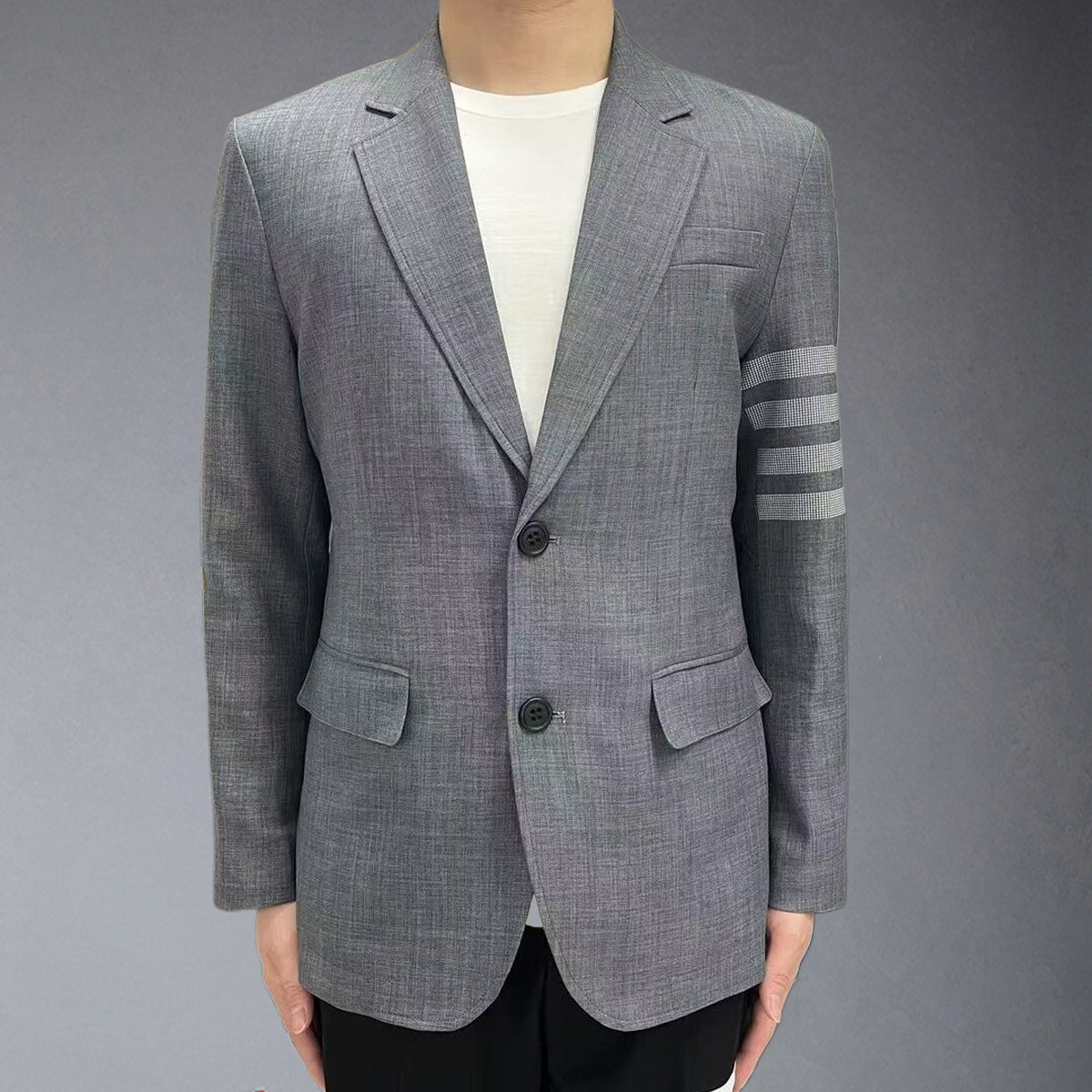 Men's 4-Bar Suit Jacket with Signature Grosgrain Detail