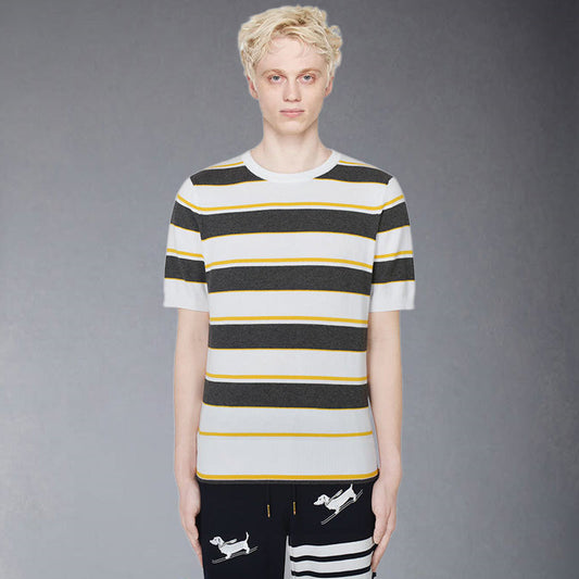 striped cotton T-shirt