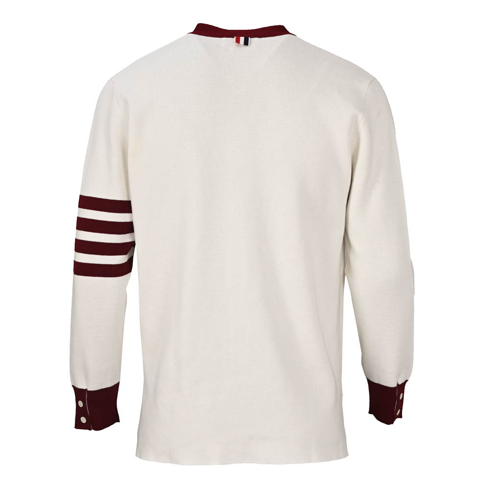 Thom BrowneClassic V-Neck Knitted Cardigan Sweater