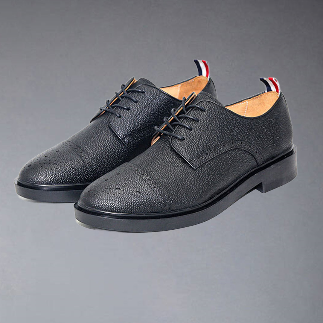 Thom BrowneMen's Premium Business Leather Shoes with Grosgrain Buckle - Classic Professionalism