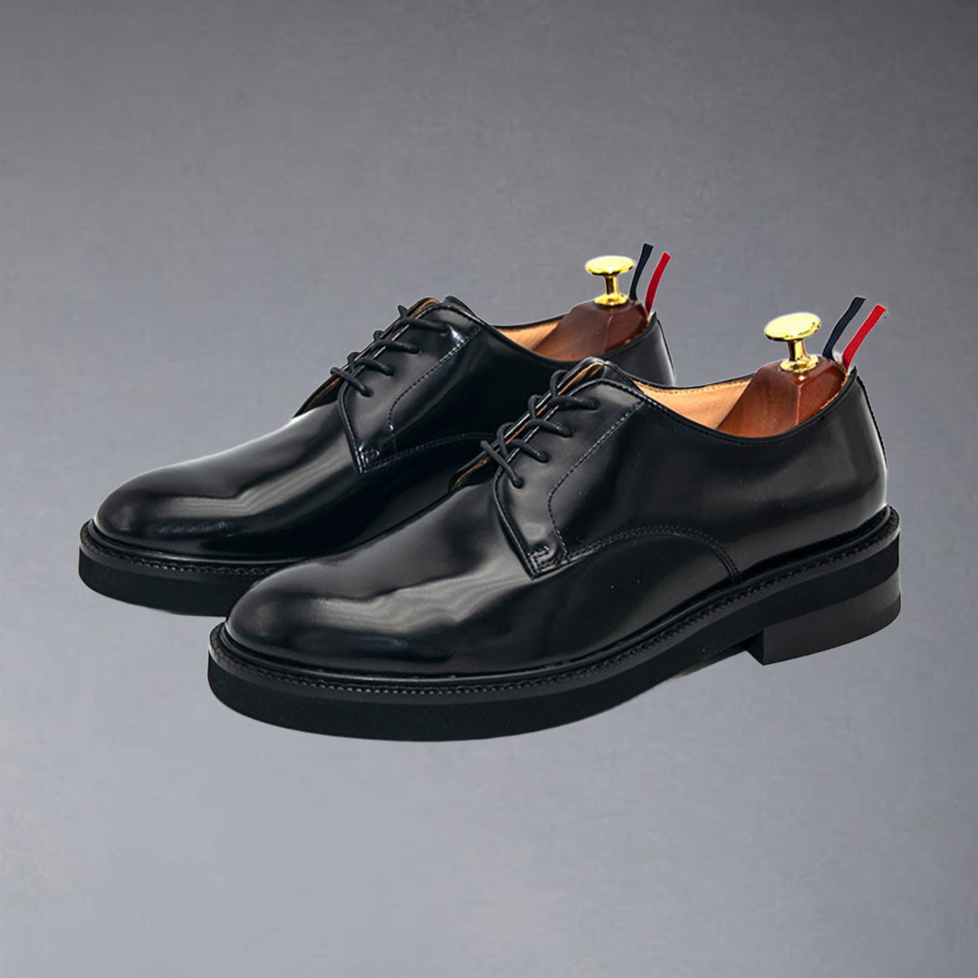Thom BrowneMen's Premium Business Leather Shoes with Grosgrain Buckle - Refined Elegance
