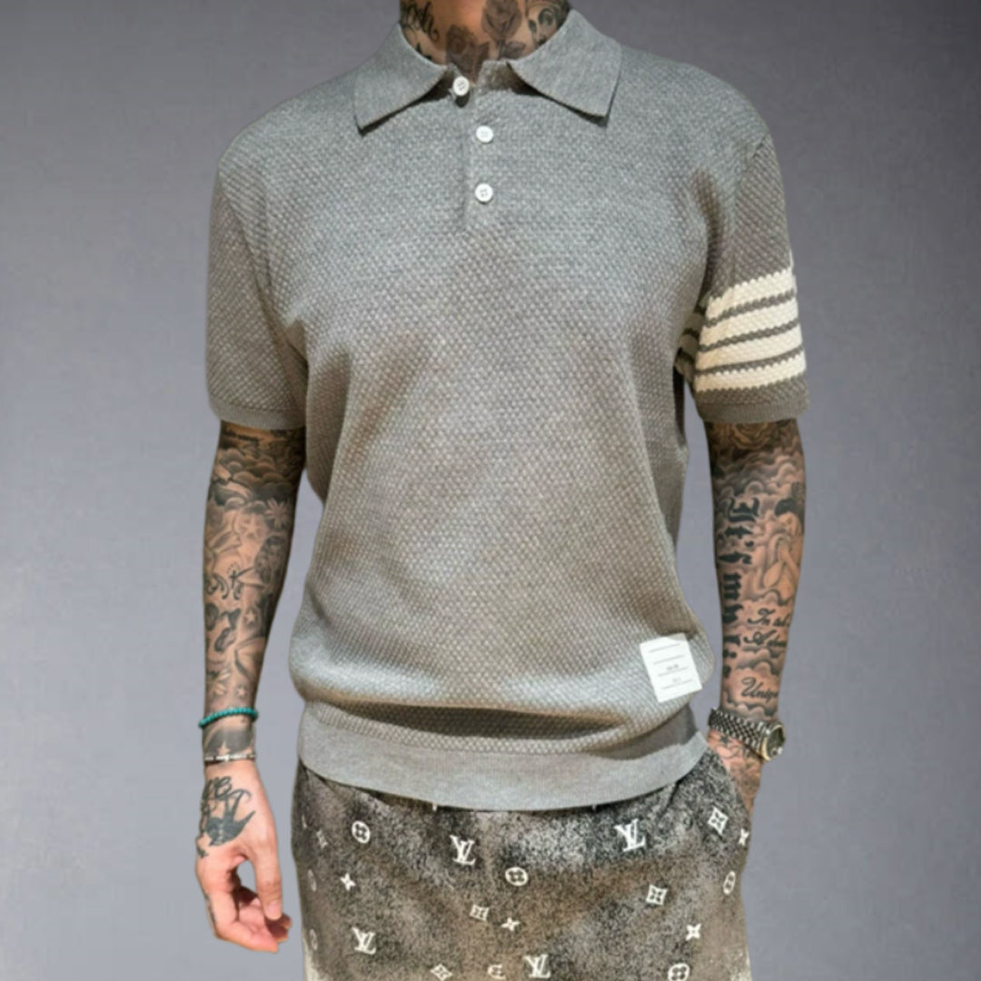 2025  New pure cotton polo shirt