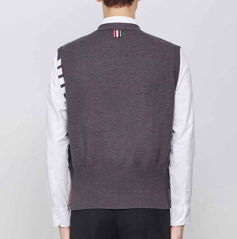 Classic V-Neck Knitted Cardigan Sweater