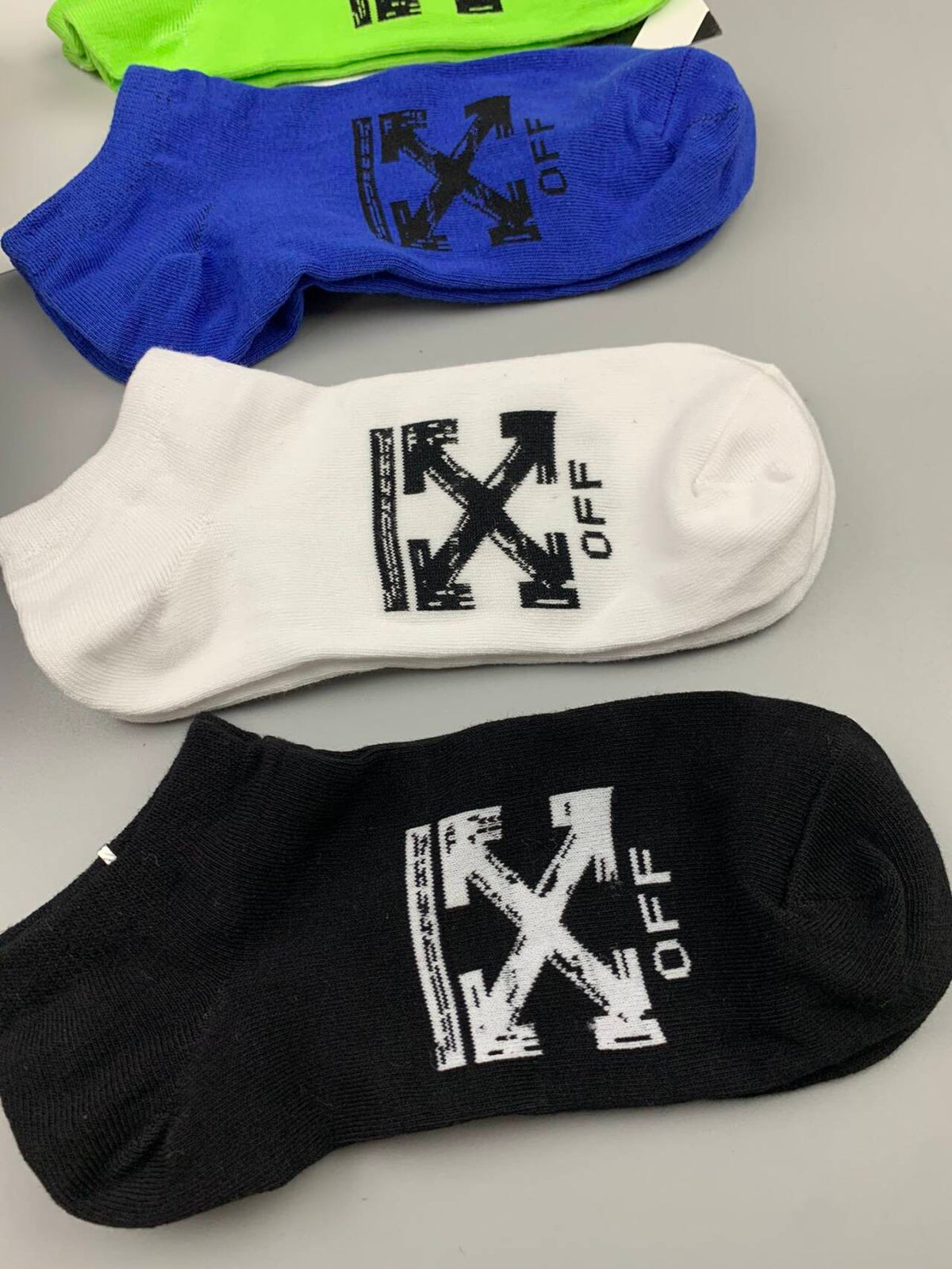OFF-WHITE  Pure cotton low-cut socks