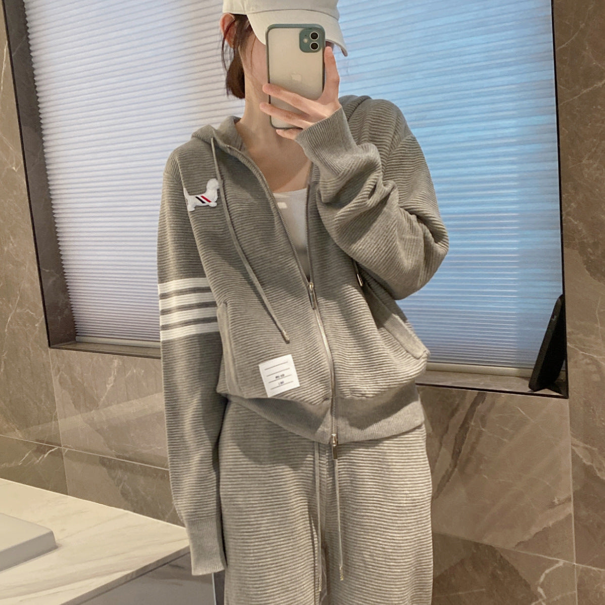 Thom BrowneWomen's Casual Sports Suit - Premium Cotton Two-Piece Set with Mix & Match Options