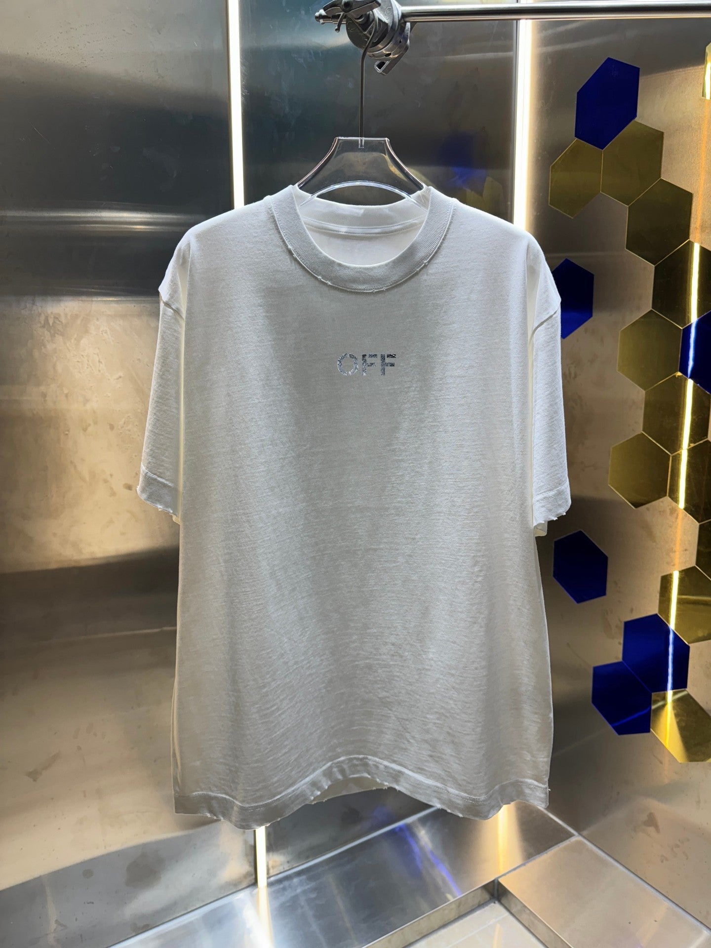 OFF-WHITE Distressed graphic T-shirt