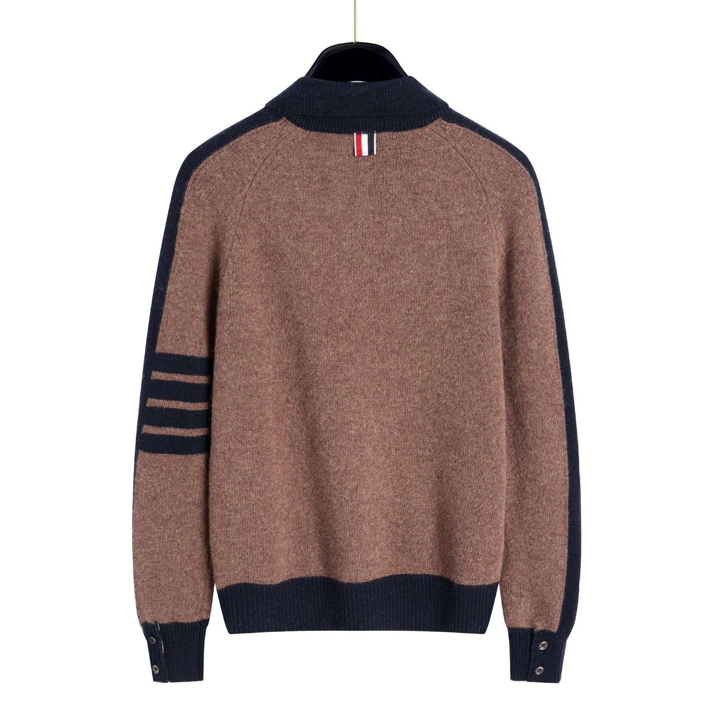 Thom BrowneClassic V-Neck Knitted Cardigan Sweater