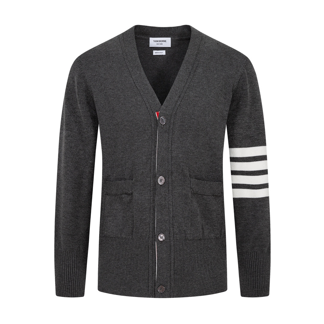 Thom BrowneV-Neck Knitted Cardigan