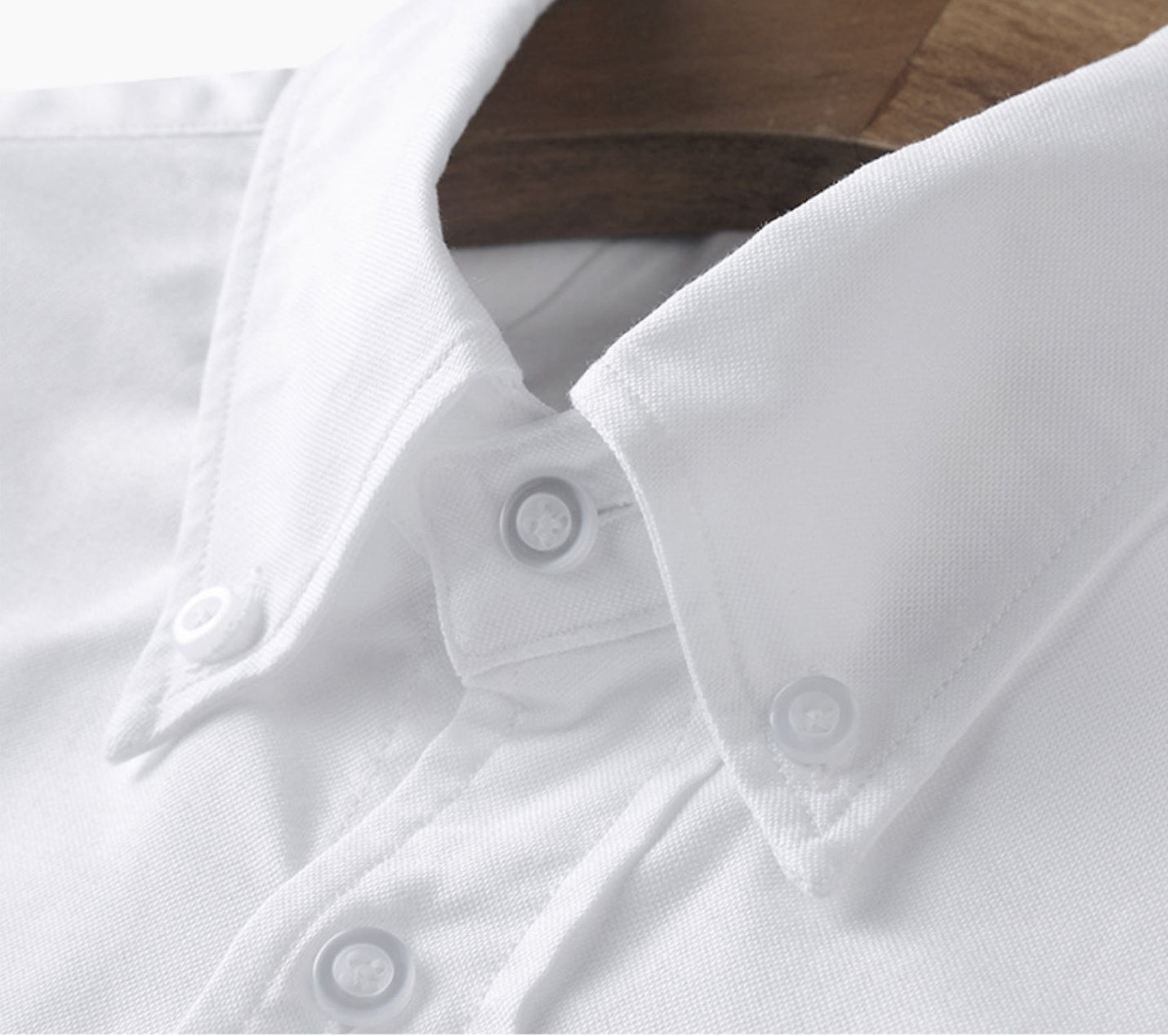 Thom BrowneMen's Oxford Cotton Business Shirt - Classic Button Front Dress Shirt
