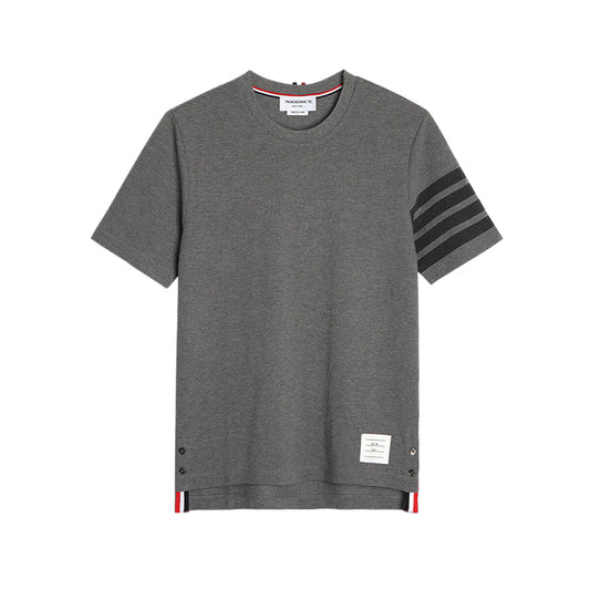 Thom BrownePremium 4-Bar Polo Shirt - Classic Solid Color Polo