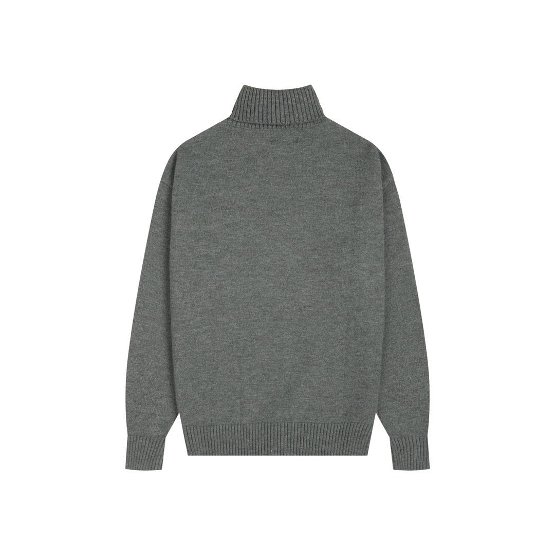 AMI PARISTurtleneck Premium Alpaca Wool & Cotton Sweater (8 Colors)