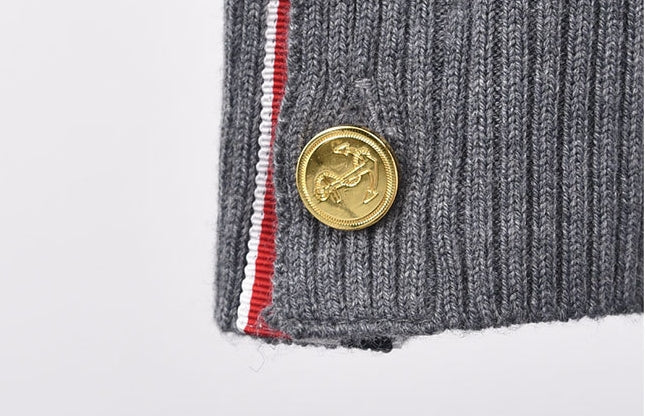 Thom BrowneClassic V-Neck Knitted Cardigan Sweater