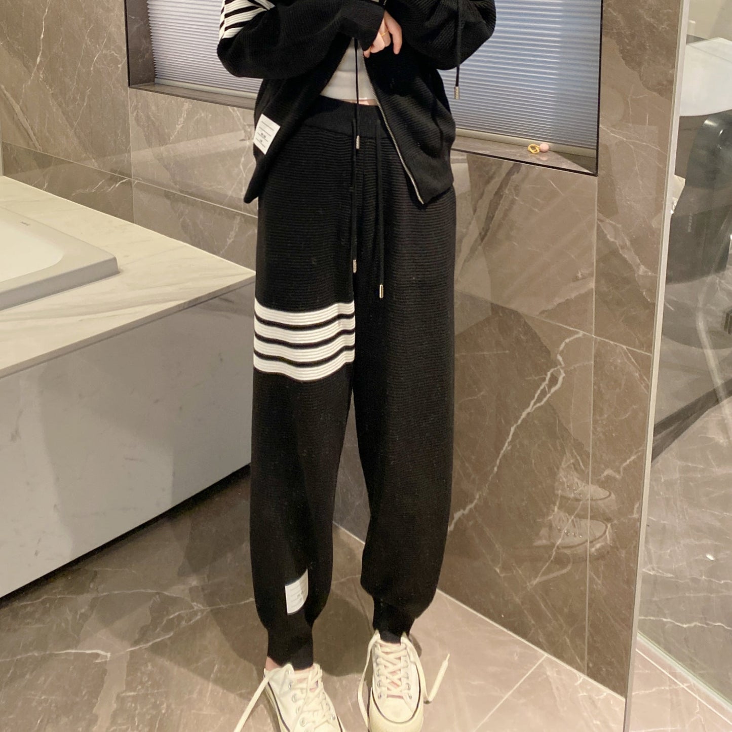 Thom BrowneWomen's Casual Sports Suit - Premium Cotton Two-Piece Set with Mix & Match Options