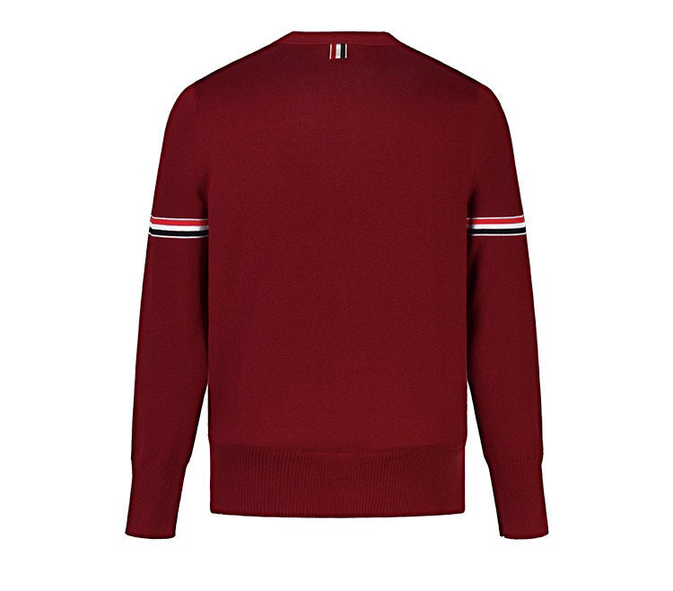 Thom BrowneClassic V-Neck Knitted Cardigan Sweater