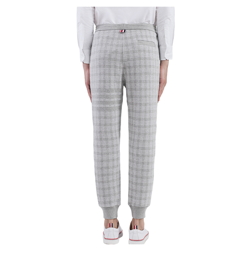 Thom BrowneUnisex Sports Pants - 100% Cotton with 4-Bar Stripe Detail