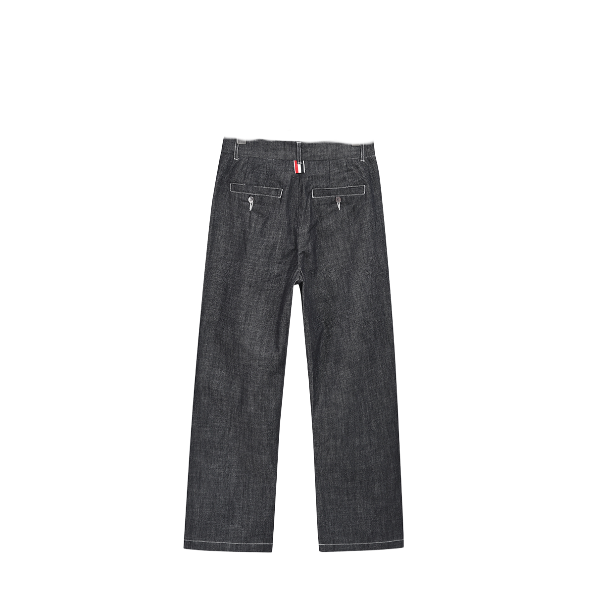 Thom BrowneMen's Straight Jeans - 100% Cotton with Adjustable Backstrap