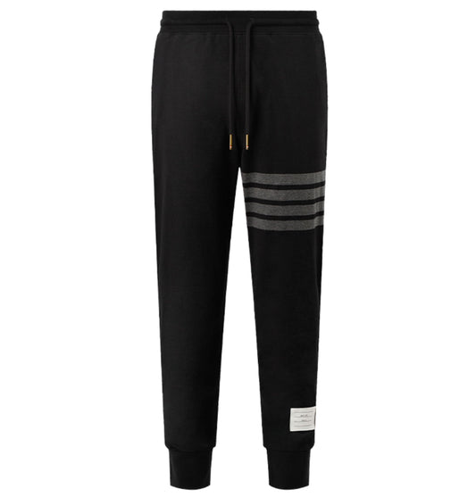 Thom BrowneMen's Casual Sweatpants - Cotton Signature 4-Bar Detail