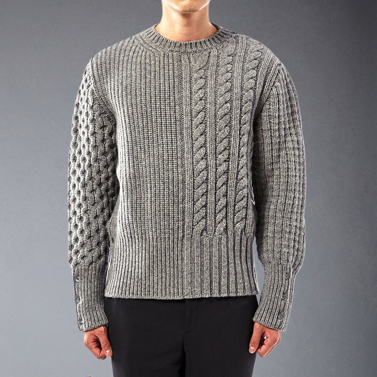 Thom BrowneMen's Classic Zip-Up Jacket with Signature Grosgrain Detail