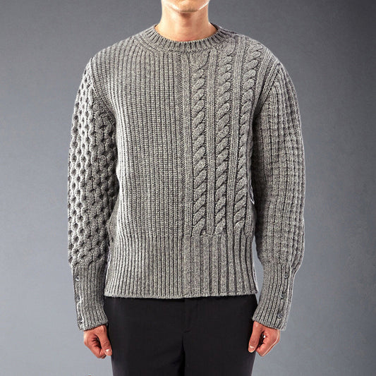 Thom BrowneMen's Classic Zip-Up Jacket with Signature Grosgrain Detail
