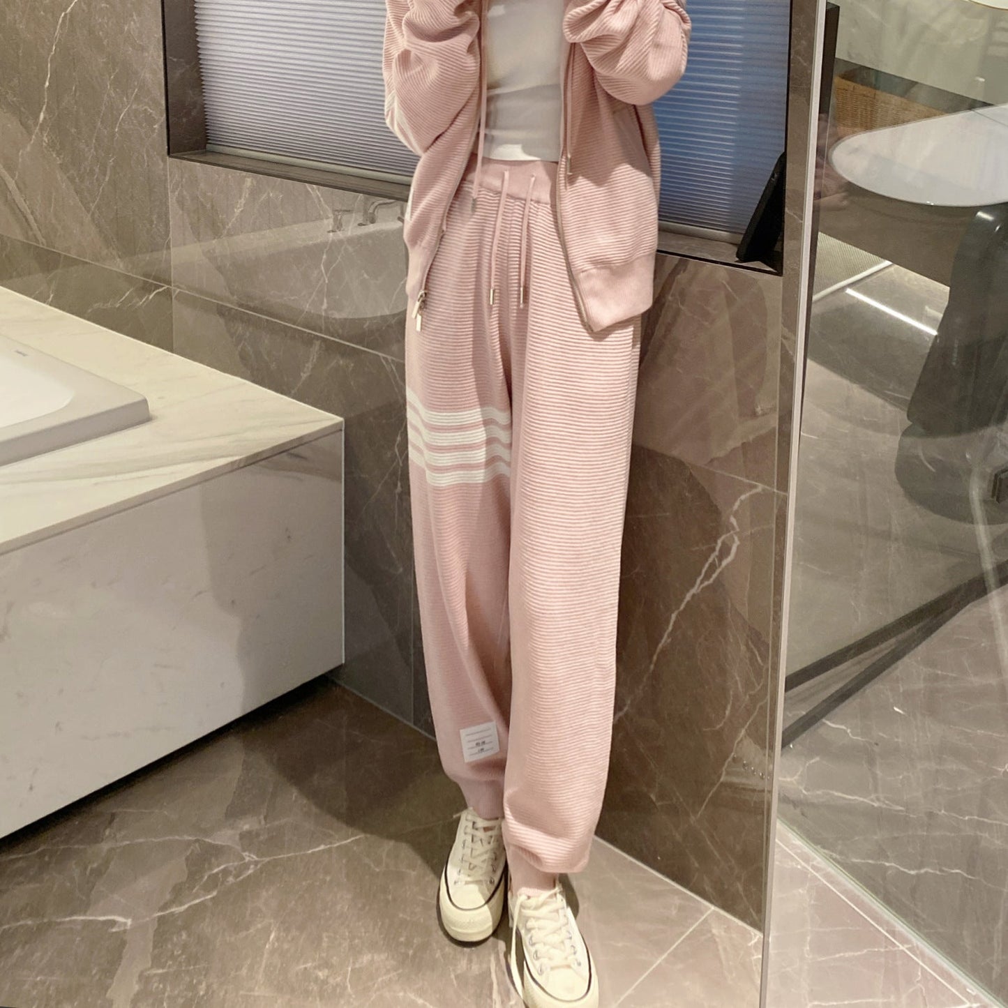 Thom BrowneWomen's Casual Sports Suit - Premium Cotton Two-Piece Set with Mix & Match Options