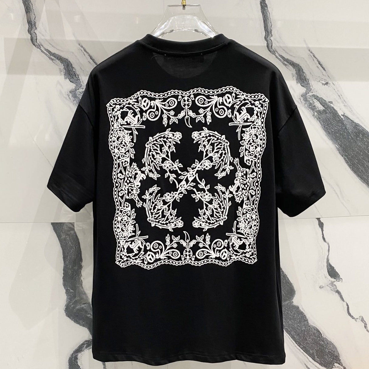 OFF-WHITEArrow Logo Cotton T-Shirt - Monochrome Edition
