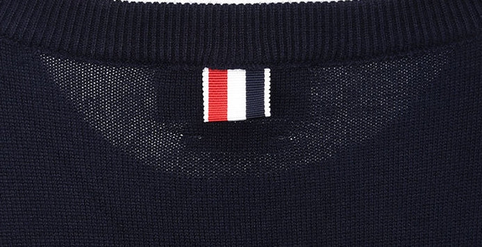 Thom BrowneClassic V-Neck Knitted Cardigan Sweater