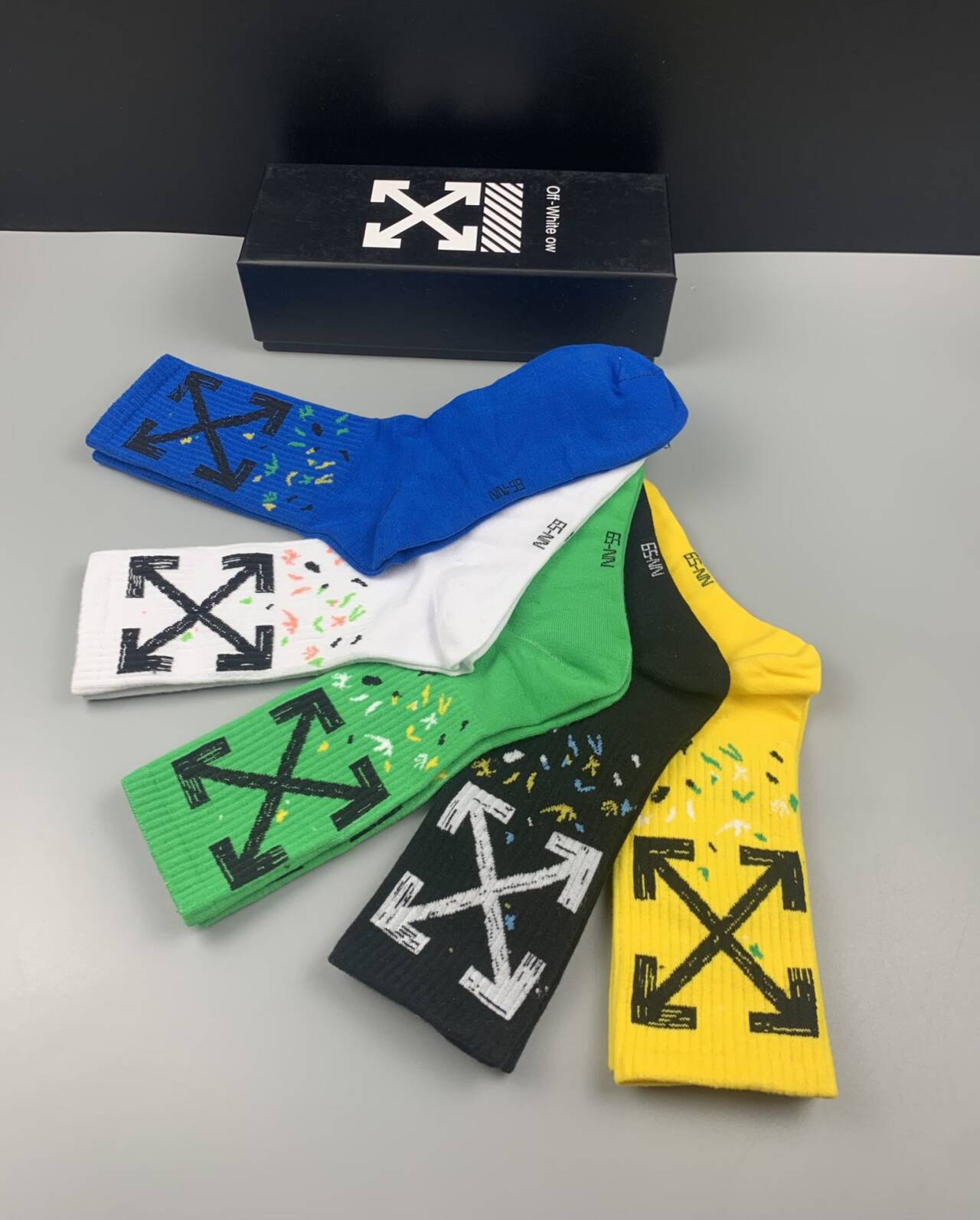 OFF-WHITE  Pure Cotton Mid-Length Socks