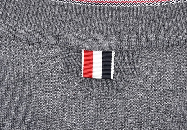 Thom BrowneClassic V-Neck Knitted Cardigan Sweater