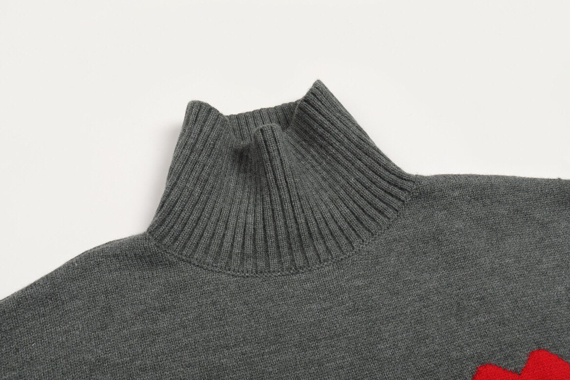 AMI PARISTurtleneck Premium Alpaca Wool & Cotton Sweater (8 Colors)