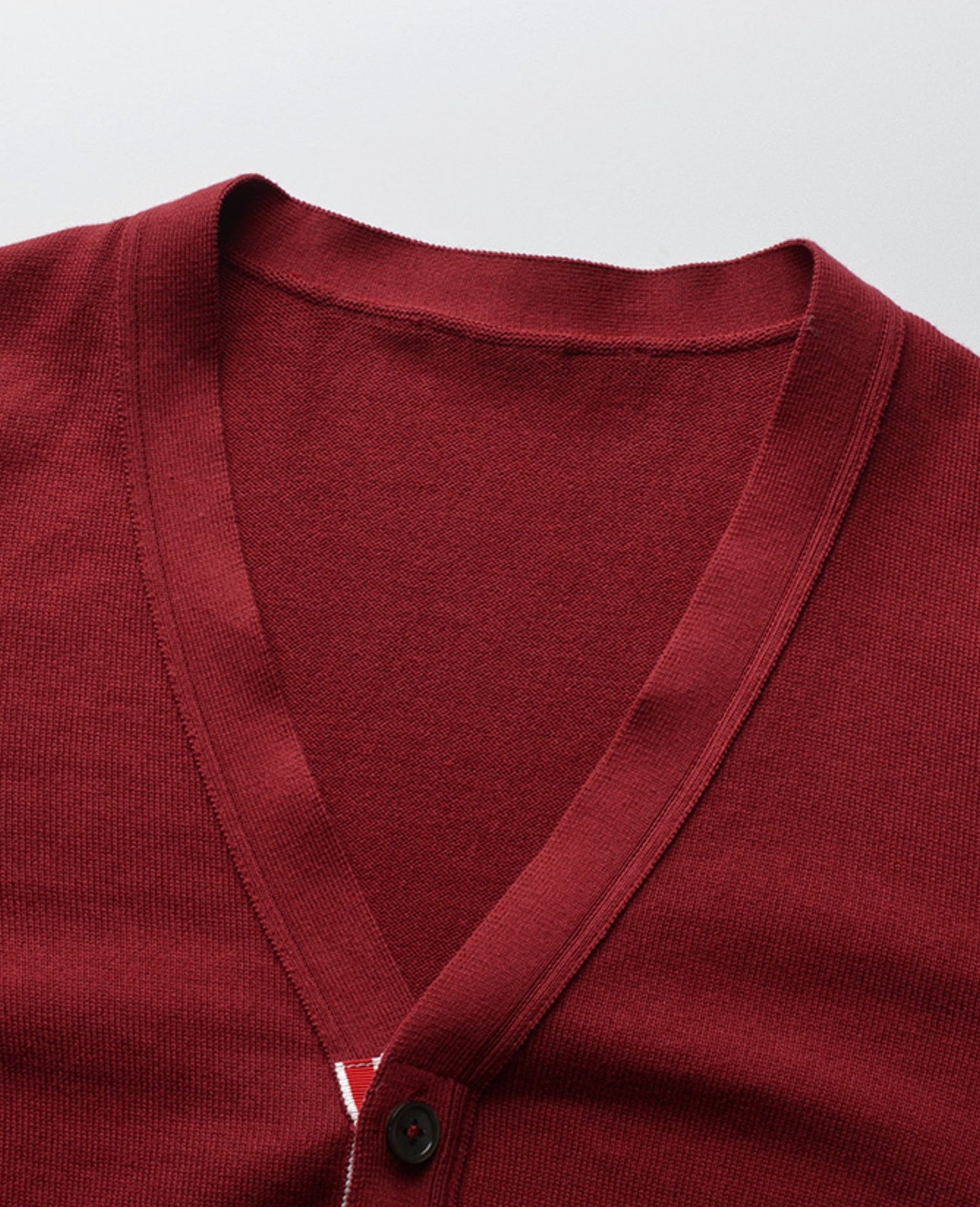 Thom BrowneClassic V-Neck Knitted Cardigan Sweater