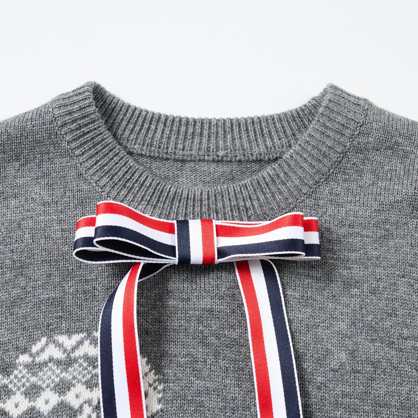 Thom Browne4-Bar Snowflake Dog Knitted Sweater - Premium Cotton Wool Cardigan