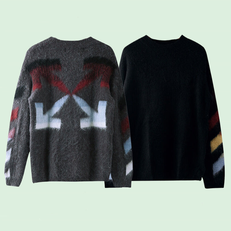 OFF-Whlte Intarsia Knit Sweater#15