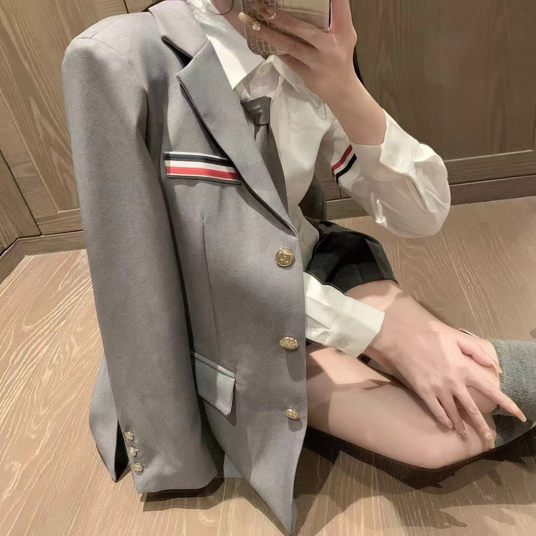 Women's Cotton Suit - Metal Button Front | Japanese Made