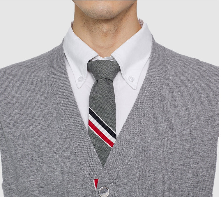 Classic V-Neck Knitted Cardigan Sweater