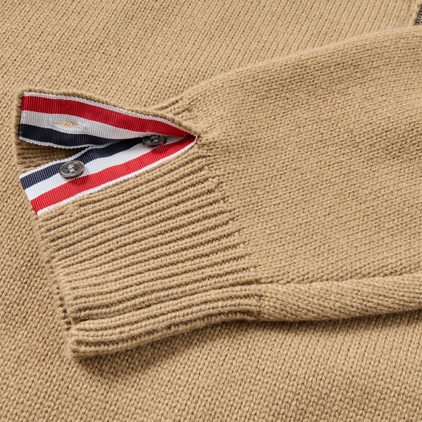 Thom BrowneClassic V-Neck Knitted Cardigan Sweater