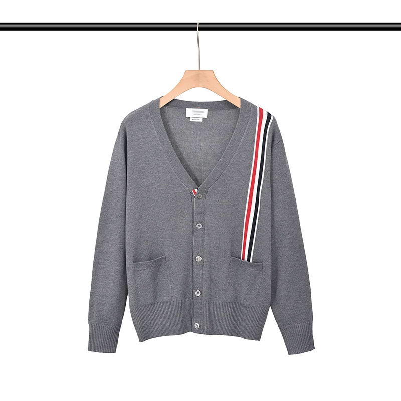 Classic V-Neck Knitted Cardigan Sweater
